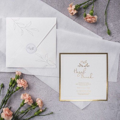 Düğün - Nişan Davetiyesi Stylish Davetiye 10308