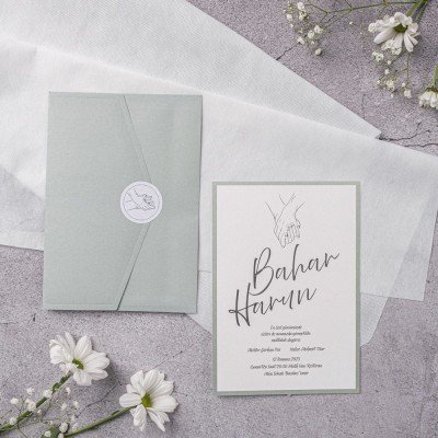 Düğün - Nişan Davetiyesi Stylish Davetiye 10331