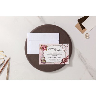 Düğün - Nişan Davetiyesi İKLİM DAVETİYE 10343