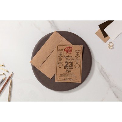 Düğün - Nişan Davetiyesi İKLİM DAVETİYE 10503