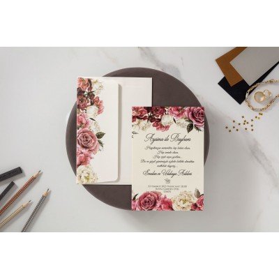 Düğün - Nişan Davetiyesi İKLİM DAVETİYE 10565