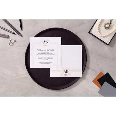 Düğün - Nişan Davetiyesi İKLİM DAVETİYE 10608