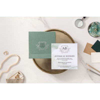 Düğün - Nişan Davetiyesi İKLİM DAVETİYE 10619