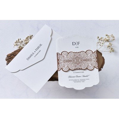 Düğün - Nişan Davetiyesi BUTIQLINE - Davetiye 1133