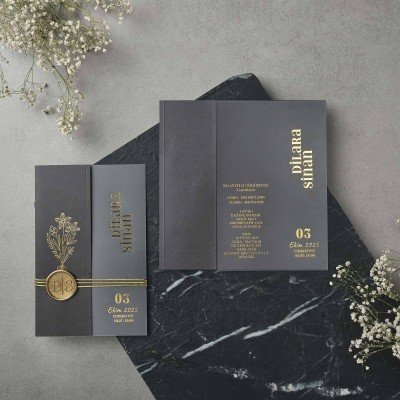Düğün - Nişan Davetiyesi Polensade Davetiye 22504