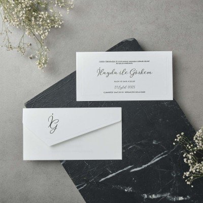 Düğün - Nişan Davetiyesi Polensade Davetiye 22505