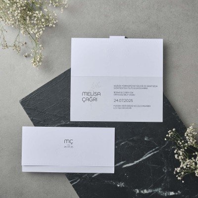 Düğün - Nişan Davetiyesi Polensade Davetiye 22544