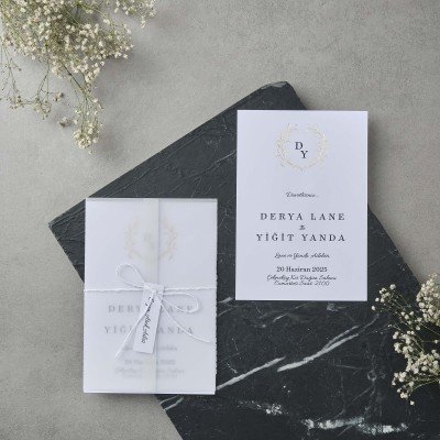 Düğün - Nişan Davetiyesi Polensade Davetiye 22585