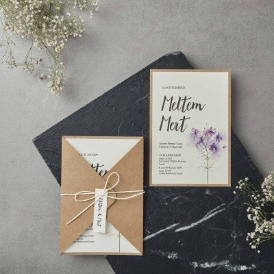 Düğün - Nişan Davetiyesi Polensade Davetiye 22598