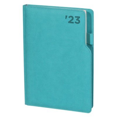 301123 ÜMİTKÖY TURKUAZ L KESİM TARİHLİ AJANDA (17X24 CM)