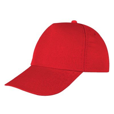 489404 PAPATYA KIRMIZI YERLİ ÜRETİM POLYESTER ŞAPKA