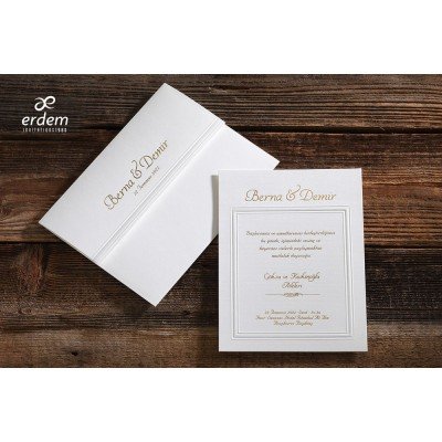 Düğün - Nişan Davetiyesi ERDEM DAVETİYE 50524