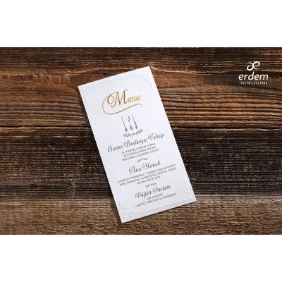 Düğün - Nişan Davetiyesi ERDEM DAVETİYE M52