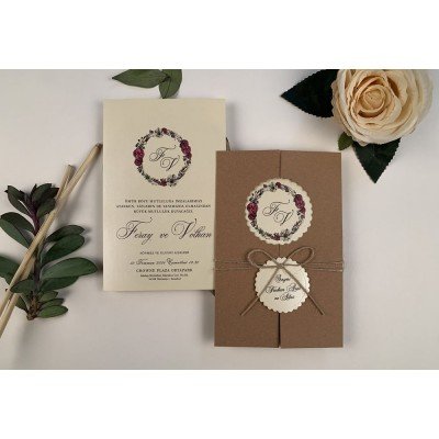 Düğün - Nişan Davetiyesi Elite Davetiye - 52521