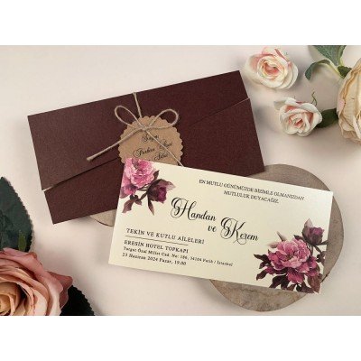 Düğün - Nişan Davetiyesi Elite Davetiye - 63692