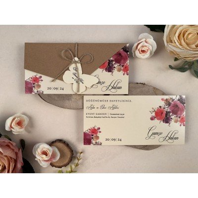 Düğün - Nişan Davetiyesi Elite Davetiye - 63693