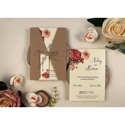 Düğün - Nişan Davetiyesi Elite Davetiye - 74741