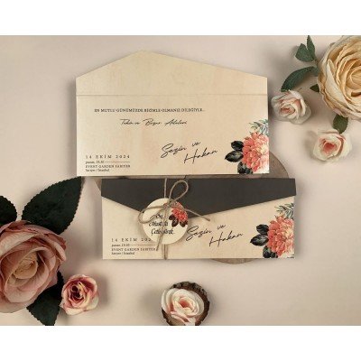 Düğün - Nişan Davetiyesi Elite Davetiye - 74750