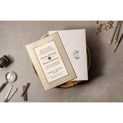 Düğün - Nişan Davetiyesi WEDDİNG DAVETİYE - 8434