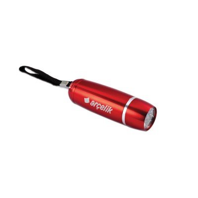 903104 ALTINÖZÜ KIRMIZI 9 LED EL FENERİ