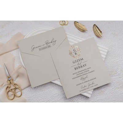 Düğün - Nişan Davetiyesi EKONOM Davetiye - 9227