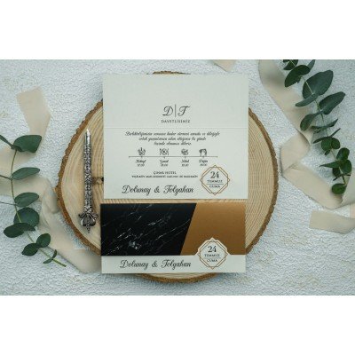 Düğün - Nişan Davetiyesi EKONOM Davetiye - 9243