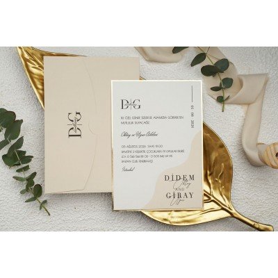 Düğün - Nişan Davetiyesi EKONOM Davetiye - 9249