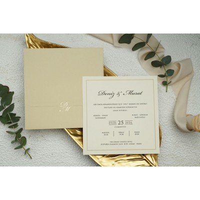 Düğün - Nişan Davetiyesi EKONOM Davetiye - 9251