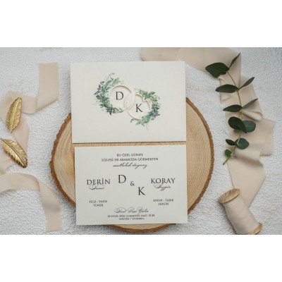 Düğün - Nişan Davetiyesi EKONOM Davetiye - 9293