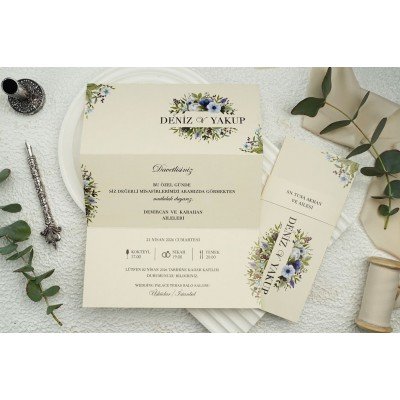Düğün - Nişan Davetiyesi EKONOM Davetiye - 9314
