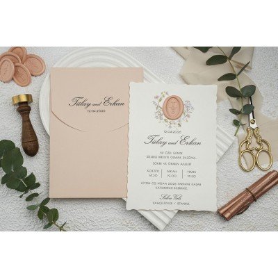 Düğün - Nişan Davetiyesi EKONOM Davetiye - 9322