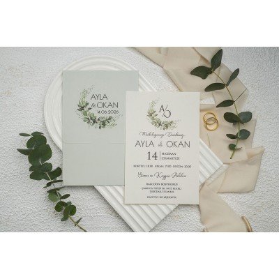 Düğün - Nişan Davetiyesi EKONOM Davetiye - 9323