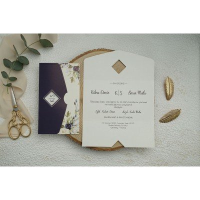 Düğün - Nişan Davetiyesi EKONOM Davetiye - 9354