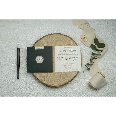 Düğün - Nişan Davetiyesi EKONOM Davetiye - 9358